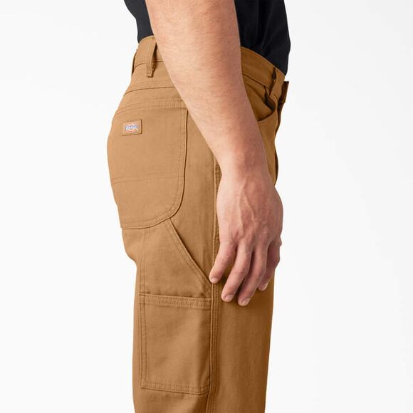 Dickies Men's Relaxed Fit Duck Canvas Carpenter Work Pants Khaki - Size 34x32 - Picture 1 of 11